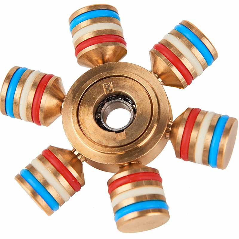 Details about   Novel Fidget Spinner Copper Finger Toys Brass Alloy Hand Fingertip Gyro Metal 